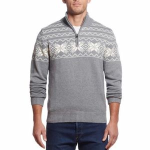 Weatherproof Vintage Men’s 1/4 Zip Holiday Sweater